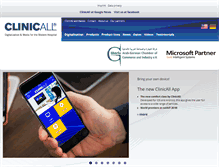 Tablet Screenshot of clinicall.com